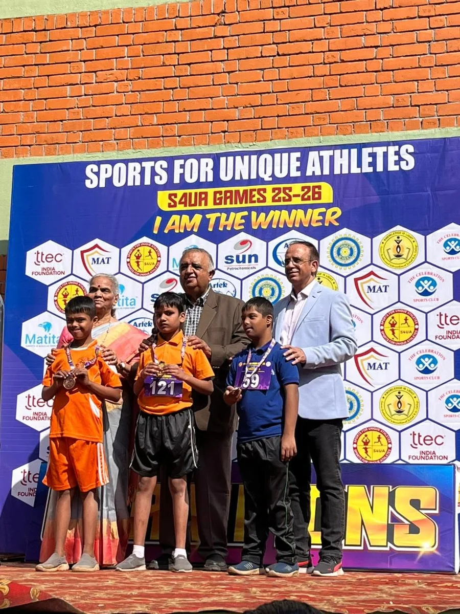 Naveen Shukla at the S4UR Games for unique athletes